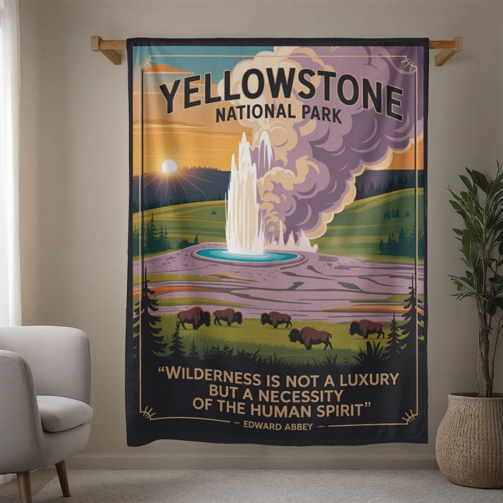 Yellowstone View Blanket