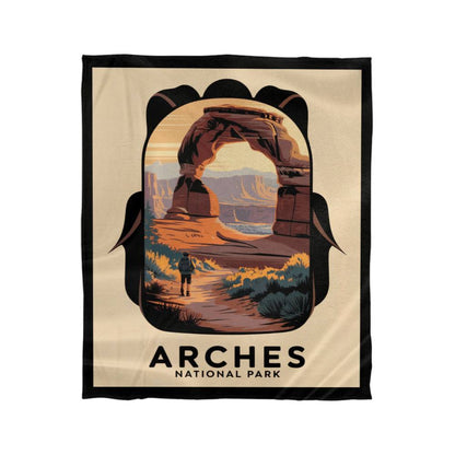 Arches Backpack Silhouette Blanket
